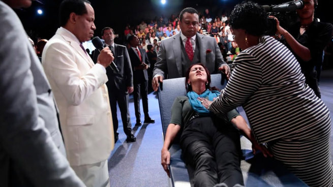 Pastor Chris ministering